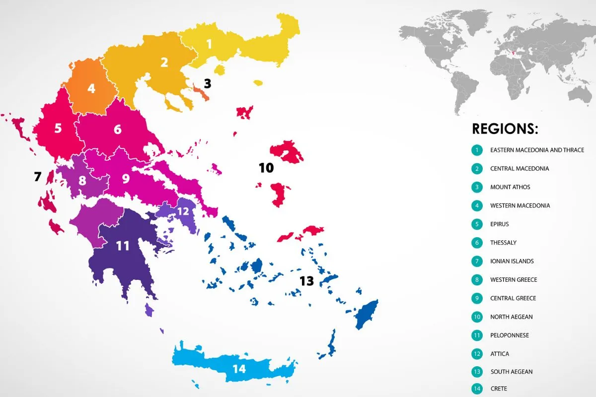 Mapa De Grecia Y Las Islas Griegas